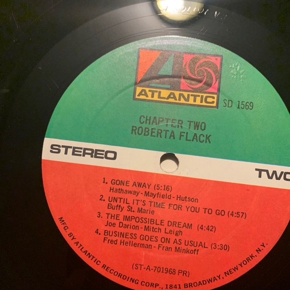 ROBERTA FLACK "CHAPTER TWO" PREMIUM QUALITY USED LP. - Picture 9 of 12